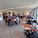 Inside the Bomber Command Centre with people dining at tables