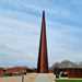 Large monument at a memorial garden