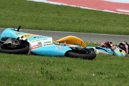 Bradley Smith injured his hand in a crash during qualifying at Mugello