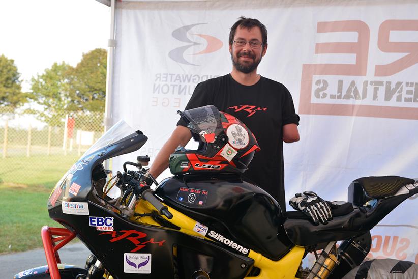 Chris Ganley with bike