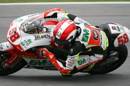 Marco Simoncelli won the 250GP at  Catalunya