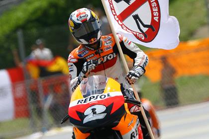 Dani Pedrosa took the win at his home MotoGP