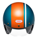 top view of Shoei J.O 2 in green with orange stripe