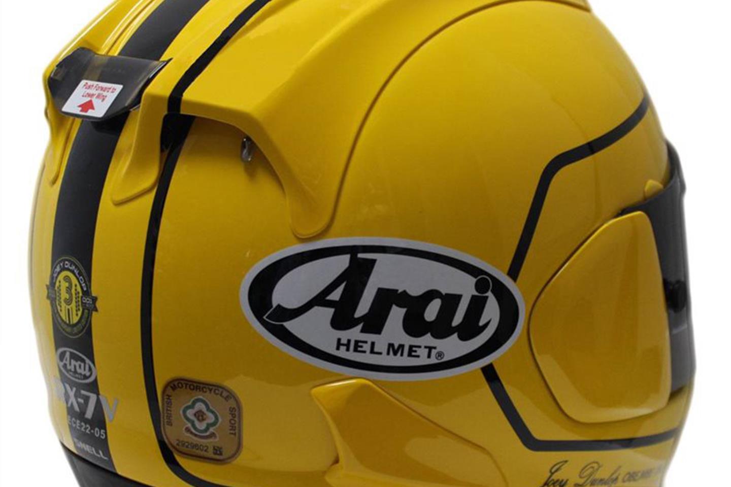 Arai launch limited-edition Joey Dunlop replica helmet
