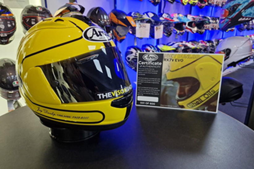 Arai Dunlop anniversary helmet