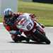 The extra weight is doing little to hold Airwaves Ducati's Shane Byrne back at he went fastest in the first free practice at Snetterton