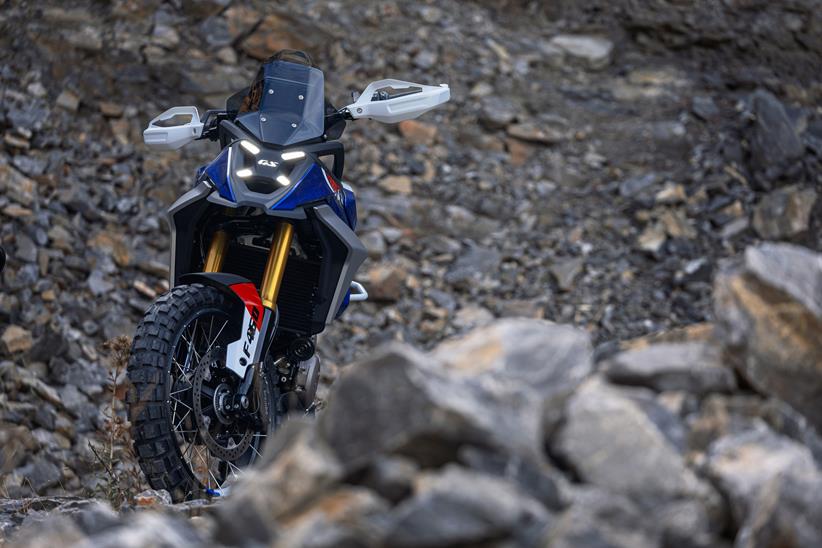 BMW F450GS concept front headlight view