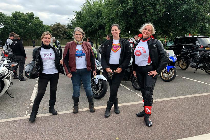Emma with the founding members of the Rainbow Rangers