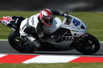 Glen Richards will start tomorrow's British Supersport race at Snetterton from pole