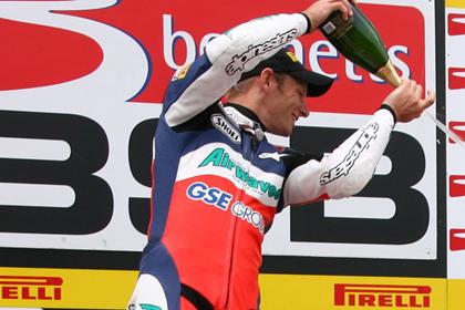 Shane Byrne is on the top of the podium again with his seventh win of the season at Snetterton