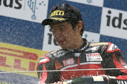 Noriyuki Haga was a double victor in the World Superbikes at the Nurburgring