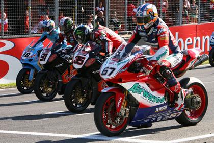 Who's leading the British Superbike championship?