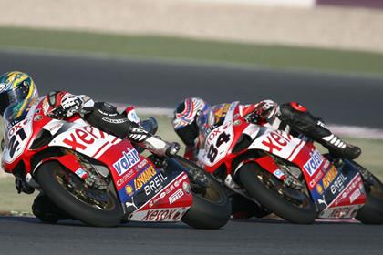 Who is leading the World Superbike championship?