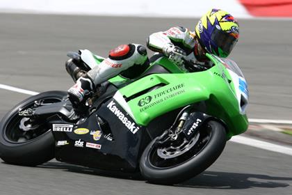 Chris walker and the Gil Motorsport Kawasaki team has had a positive test at Brno