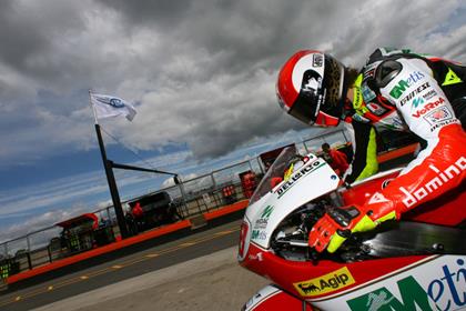 Marco Simoncelli is looking for his third consecutive 250cc win