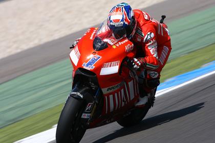 Casey Stoner was unbeatable during practice at Assen MotoGP