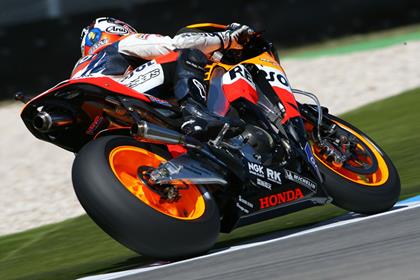 Repsol Honda's Dani Pedrosa was fastest this morning in Assen