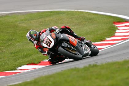 Leon Haslam and team-mate Cal Crutchlow have been to Cadwell Park for testing in the past fortnight