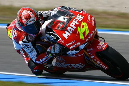 Alvaro Bautista will begin tomorrow's 250GP from pole position