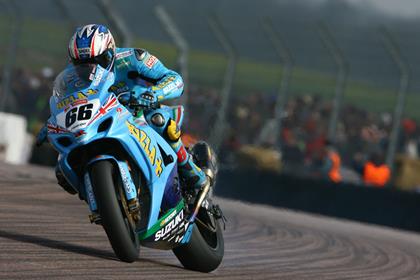 Rizla Suzuki rider Tom Sykes has posted the fastest time in free practice at Mallory Park