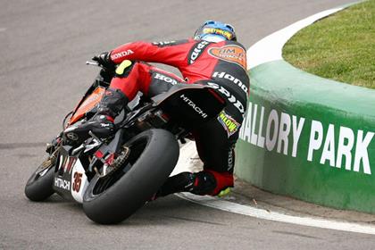 Cal Crutchlow was fastest in free practice at Mallory Park