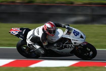 Glen Richards has taken provisional pole for the British Supersport race at Mallory Park