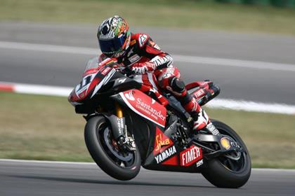 Troy Corser was fastest in qualifying for the Misano round of World Sueprbikes