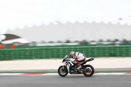 Craig Jones took a comfortable second place at Misano World Supersport