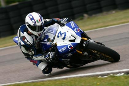 Hudson Kennaugh won the wet British Supersport race by over 20 seconds