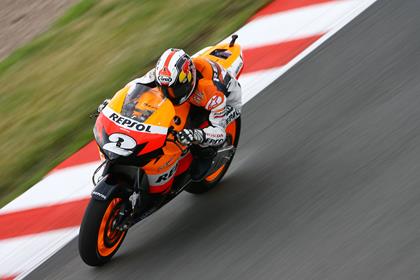 Dani Pedrosa was fastest on track in the final free practise session