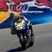 Rossi put the pressure on Stoner and took his first ever win at Laguna Seca