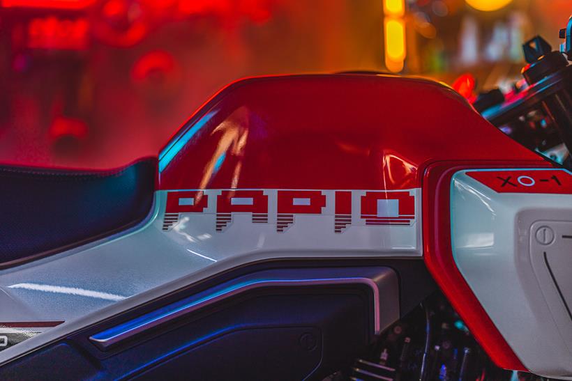 CFMoto Papio Racer lettering