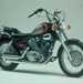 Yamaha XV125 Virago motorcycle review - Side view