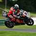 Leon Haslam flies over the mountain on his way to the win at Cadwell Park British Superbikes
