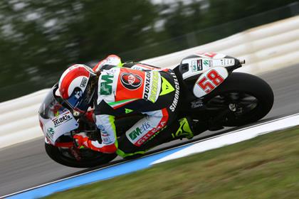 Simoncelli has taken provisional pole for the 250 GP