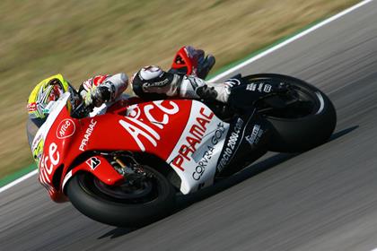 Elias put Ducati on the podium at their home race in Misano