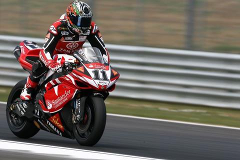 Donington World Superbikes: Troy Corser crashes twice in first free practice