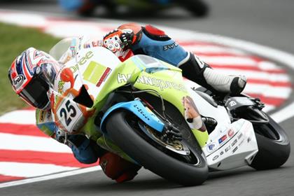 Josh Brookes won the World Supersport race at Donington Park