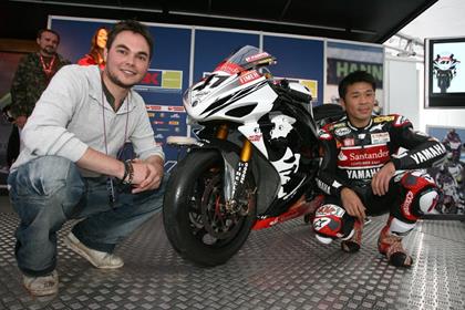 Ben Leeves got to Meet Noriyuki Haga before the races