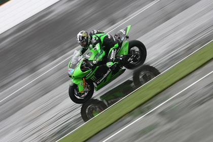 Anthony West took advantage of the wet conditions at Indianapolis to turn around a dissapointing year