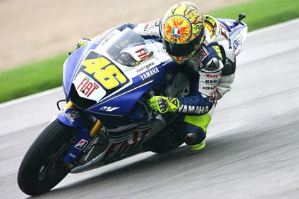 Rossi took pole in the closing minutes of the qualifying session at Indianapolis