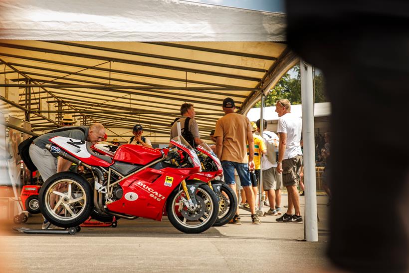 Goodwood Festival of Speed에서 Ducati 916 Goodwood Festival of Speed에서 Ducati 916