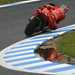 Casey Stoner set the fastest time in free practice at Motegi