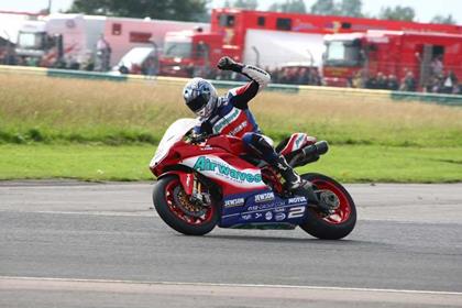 Leon Camier has topped the timesheets on day one at Silverstone