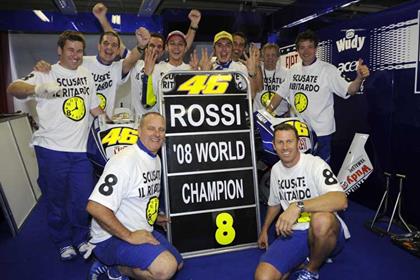 Takashi Kajikawa is delighted at Valentino Rossi's championship win