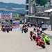 Marc Marquez leads at the Sachsenring during the 2025 German Grand Prix.