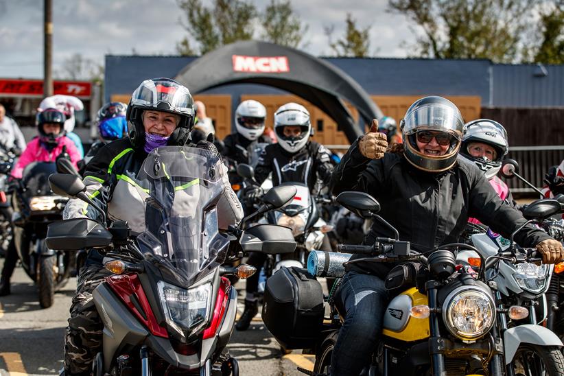 Riders taking part in a previous MCN ride-in event