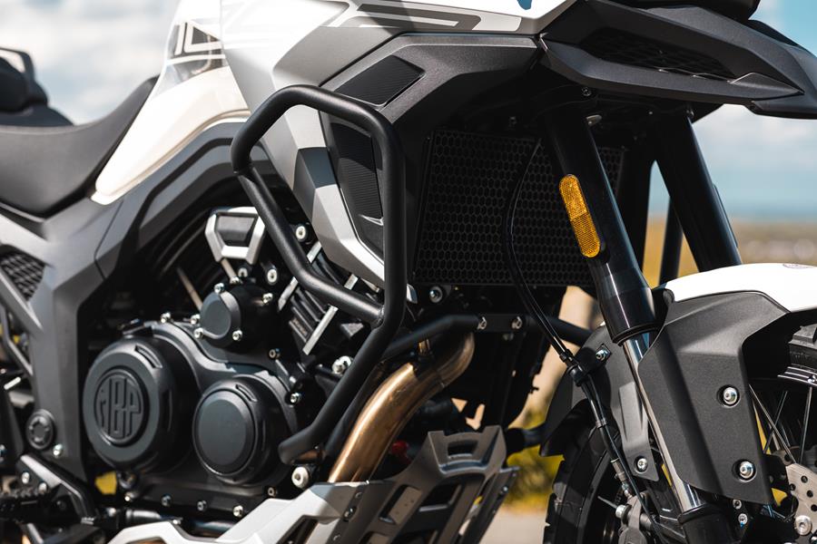 2025-on Morbidelli T1002VX detailed shot of the front forks