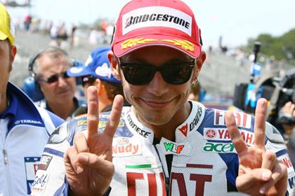 Valentino Rossi has donated signed memorabilia to the Chris Jones fund