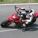 Ducati Hypermotard 1100 ridden with knee down